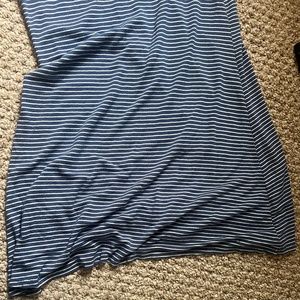Olivia Rae Blue and White Striped T-Shirt Dress